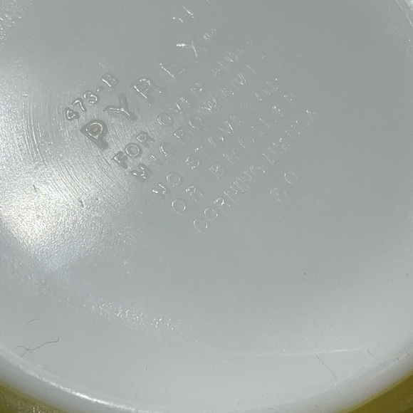 VINTAGE PYREX BY CORNING SPRING BLOSSOM FLORAL 473-B CASSEROLE DISH 1 QUART - Picture 7 of 8